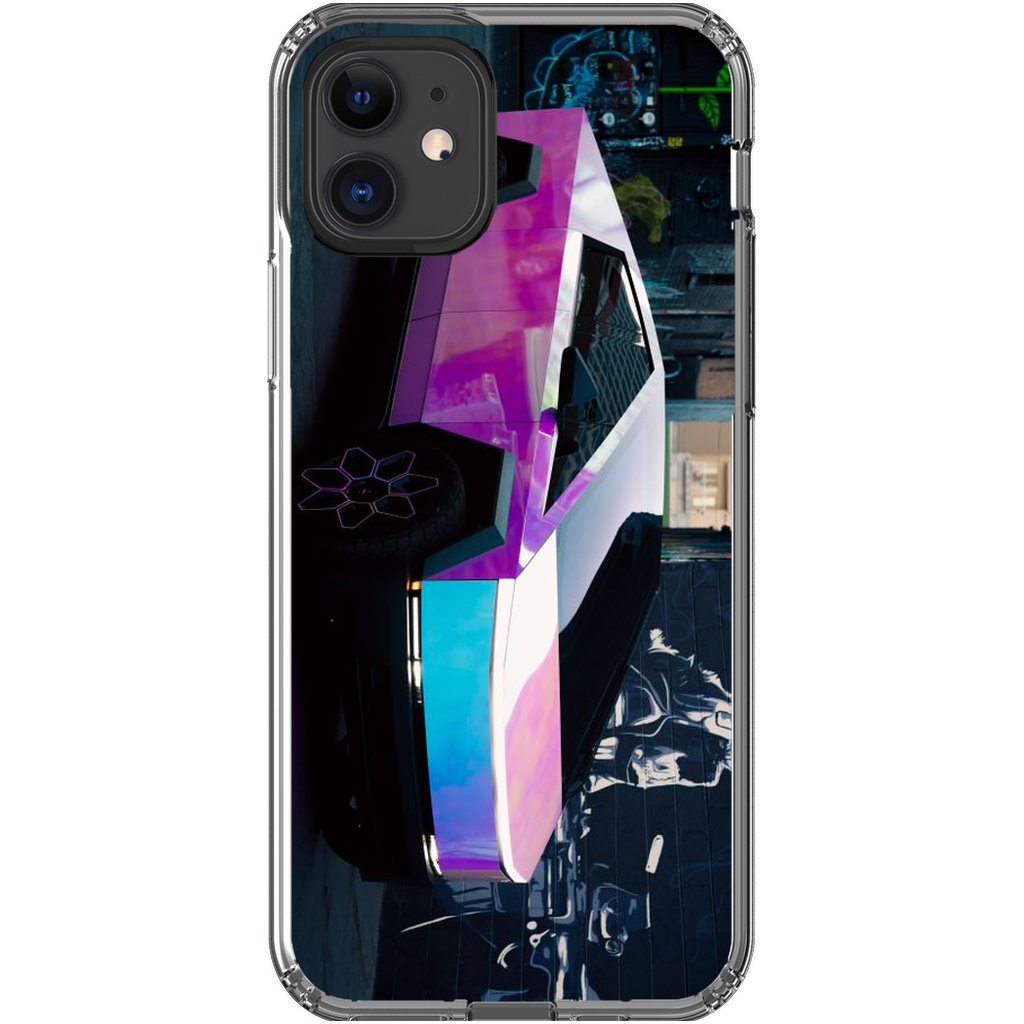 Multicolor Wrapped Tesla Cybertruck - Phone Cases