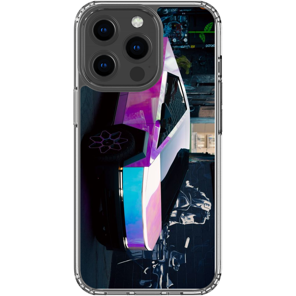 Multicolor Wrapped Tesla Cybertruck - Phone Cases