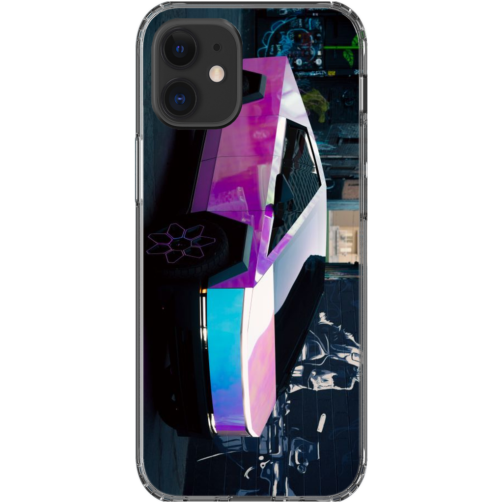 Multicolor Wrapped Tesla Cybertruck - Phone Cases
