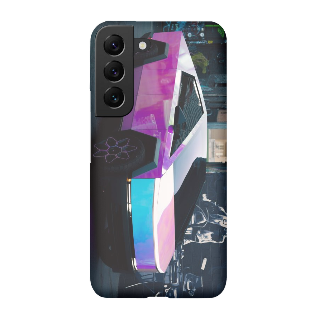 Multicolor Wrapped Tesla Cybertruck - Phone Cases