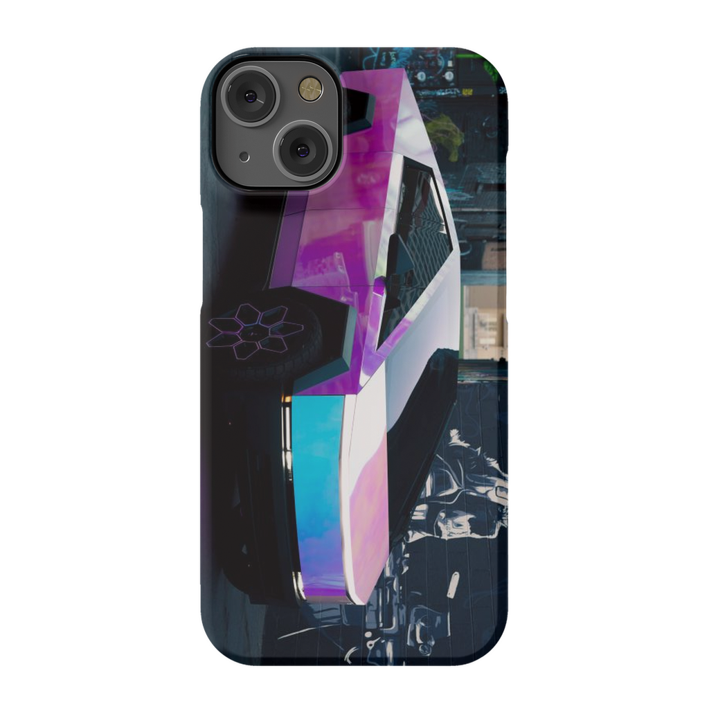 Multicolor Wrapped Tesla Cybertruck - Phone Cases