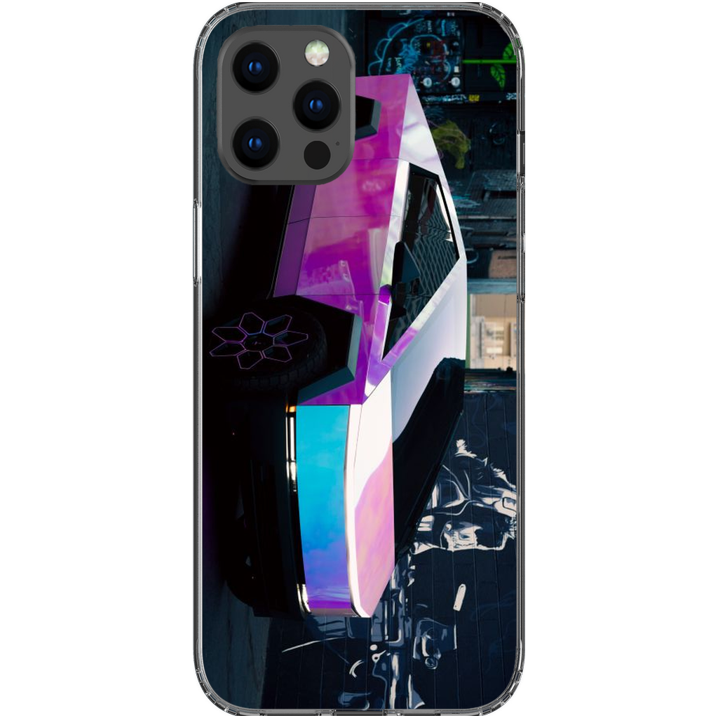 Multicolor Wrapped Tesla Cybertruck - Phone Cases