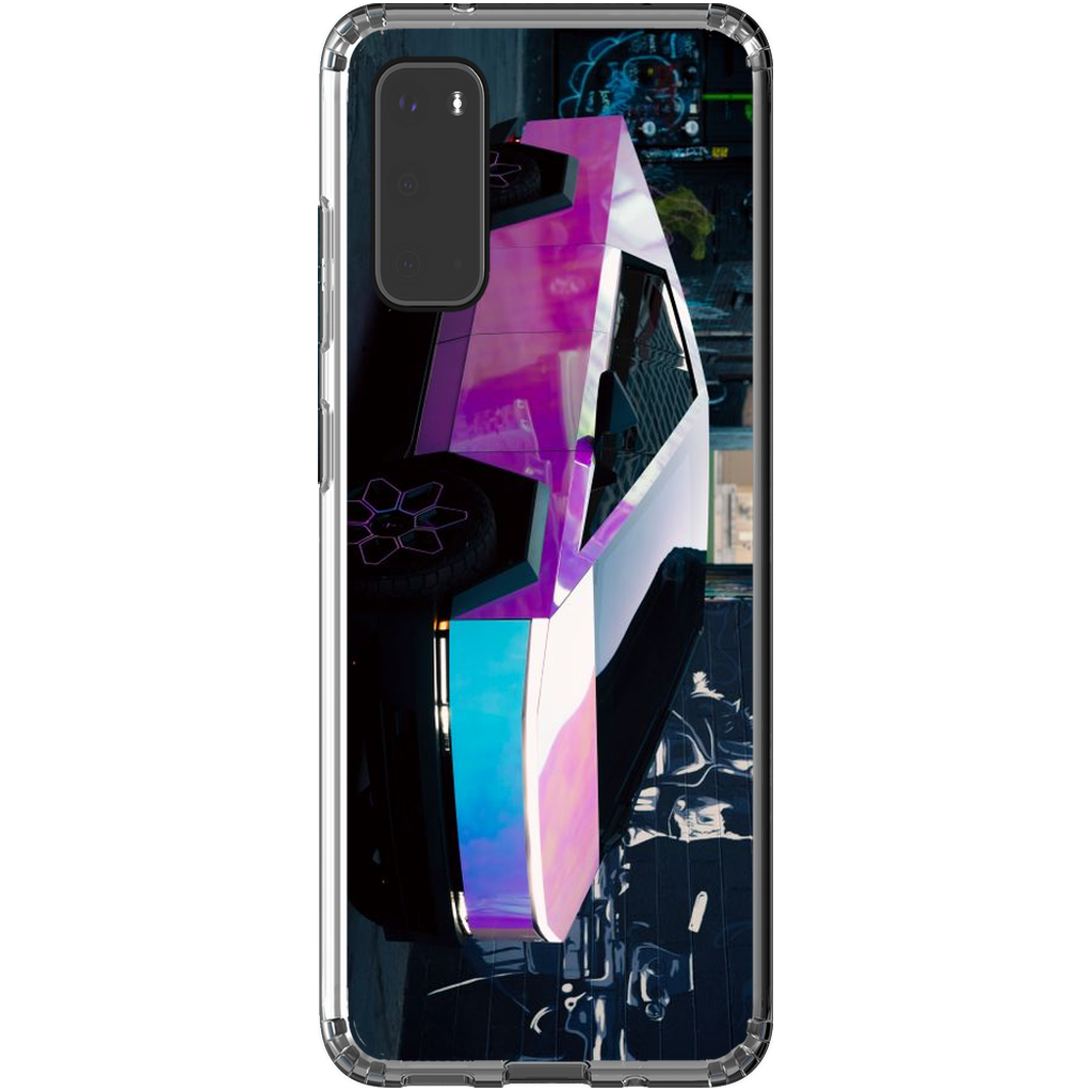 Multicolor Wrapped Tesla Cybertruck - Phone Cases