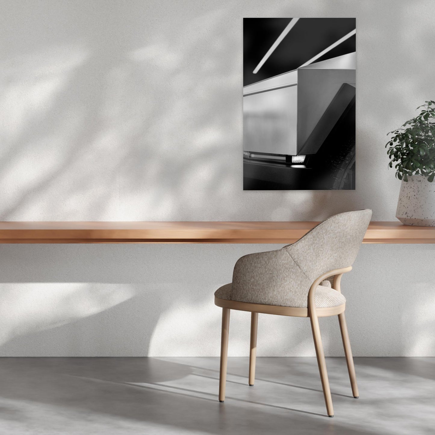 Tesla Cybertruck Driver Side Front Corner Poster