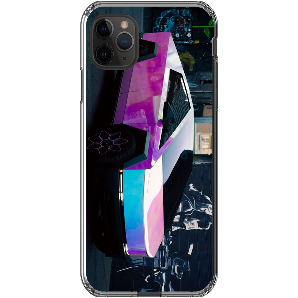 Multicolor Wrapped Tesla Cybertruck - Phone Cases