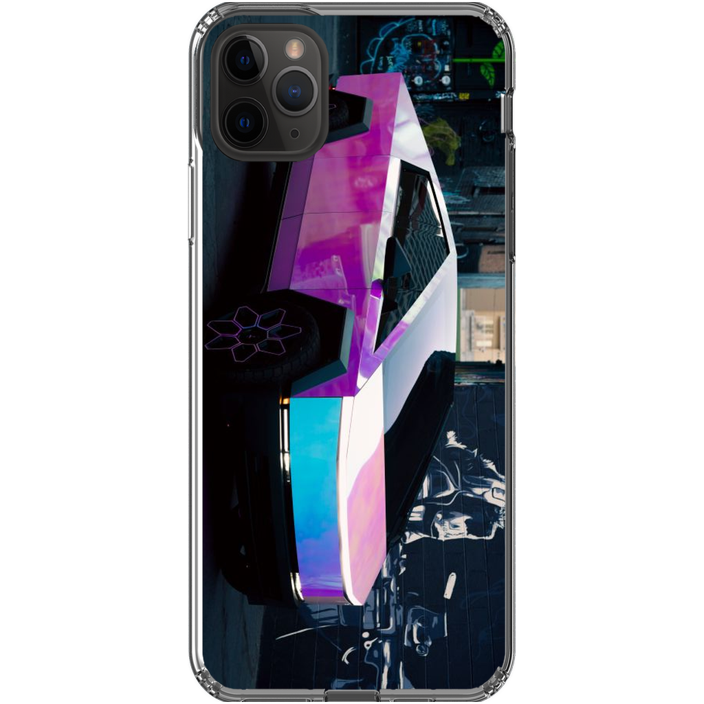 Multicolor Wrapped Tesla Cybertruck - Phone Cases