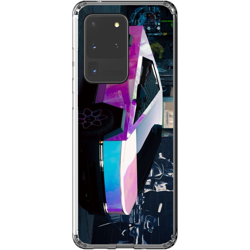 Multicolor Wrapped Tesla Cybertruck - Phone Cases