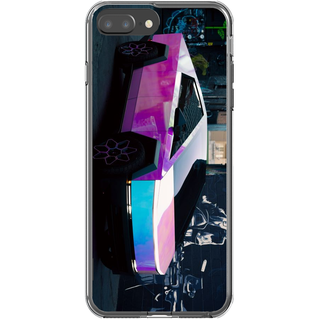 Multicolor Wrapped Tesla Cybertruck - Phone Cases